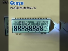 White Backlight Custom LCD Screen HTN Segmented 28PIN Energy Meter LCD Display