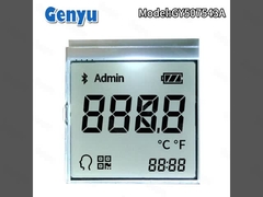 Custom Segment LCD Display Transflective RGB Color Backlight For Forehead Thermometer