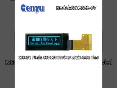 Blue 0.91 Inch OLED Display 128x32 Pixels SSD1306 Driver 15pin Soldering FPC