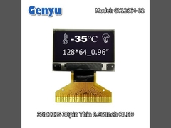 Thin 0.96 Inch OLED Module 128x64 Resolution SSD1315 30pin Soldering FPC