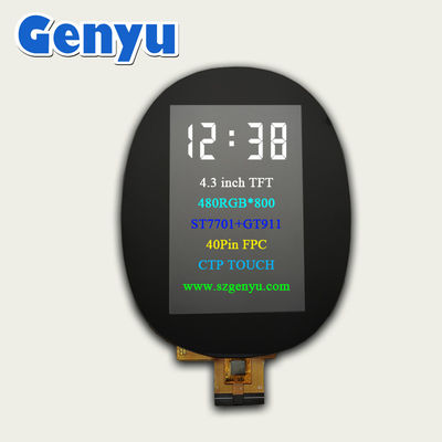 Good price 4.3 Inch TFT Touch Screen LCD Capacitive Touch Screen 480x800 Dots 40pin RGB Interface online