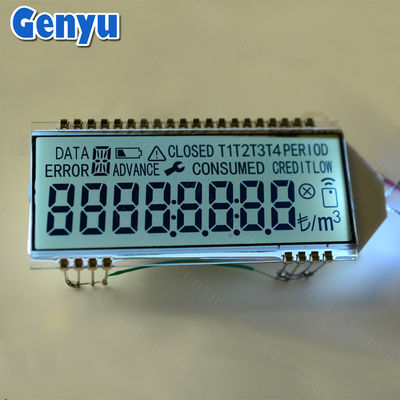 Good price White Backlight Custom LCD Screen HTN Segmented 28PIN Energy Meter LCD Display online
