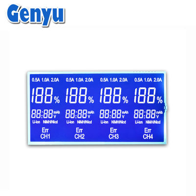 Good price Custom STN Blue LCD 7 Segment Display Negative LCD Display For Charger online