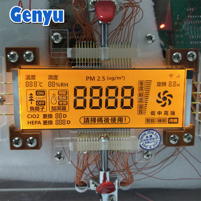 Good price 5.0V 4 Ditig HTN Segmented LCD Display RGB Backlight Color Used In Air Purifier online
