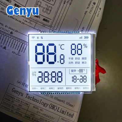 Good price Square Customized LCD Screen HTN White Backlight Thermostat LCD Display online