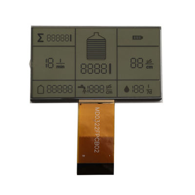 Good price 3.0V Custom LCD Panel Black Silk Screen Segmented TN Transmissive FPC Connect online