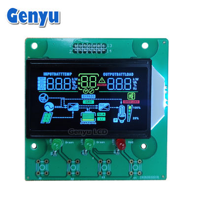 Good price Segment LCD VA Black Background Color Icons White Digits for Inverter online