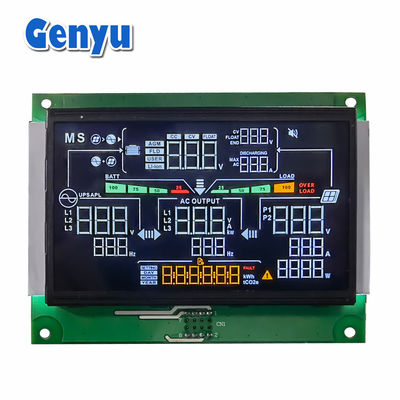 Good price Custom Segment LCD Display 4.3 Inch VA Black Screen White Backlight 5.0V online