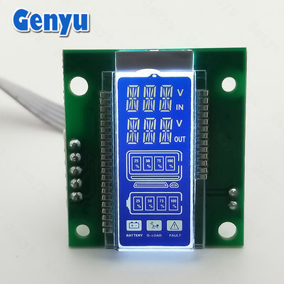 Good price RoHS 14 Segment LCD Display HTN Blue Background White Backlight SMT_HT1621 online