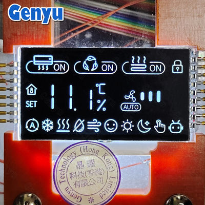 Good price 2.2 Inch VA LCD Display 7 Segment White Digits PIN Connect For Thermostat online