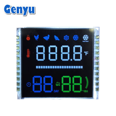 Good price Color Digits 7 Segment VA LCD Display  22PIN White Backlight For Egg Incubator online