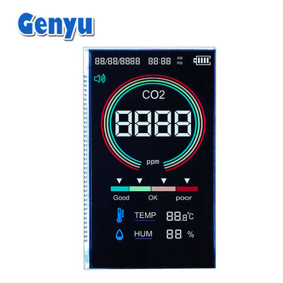 Good price VA Type 5V LCD Screen Black 4 Digit Seven Segment Display 37PIN For CO2 Detector online