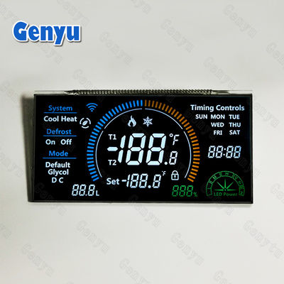Good price 3.3V VA LCD Display Panel Black LCD Segment Display 46PIN White Backlight online