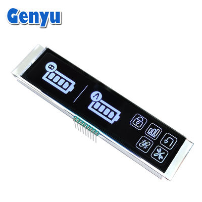 Good price 4.5V 9PIN VA LCD Display White Graphics Black Panel Long Strip online