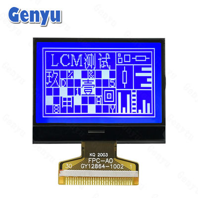 Good price 1.9 Inch  STN Blue 128x64 LCD Display 30PIN FPC 8-Bit Parallel For Water Dispenser online