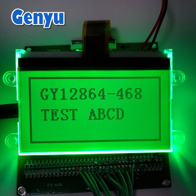Good price 2.9 Inch LCD Screen 128 * 64 LCD Display STN Transflective Green Backlight online