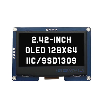 Good price 2.42 Inch OLED Display Module LCM 4 PIN IIC I2C SSD1309 Driver 128x64 Dots in Genyu White/Blue/Yellow/Green online