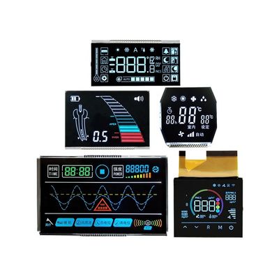 Good price Custom LCD Display Module 8 Digit 7 Segment Display with Black Background LCD Size TN VA Black Monochrome LCD Screen online