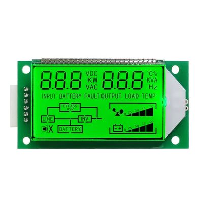 69.48 x 36.00 x 8.60 mm Module Size Custom Inverter LCD TN 7-Segment LCD Display with HT1621 Drive IC and Removable Design