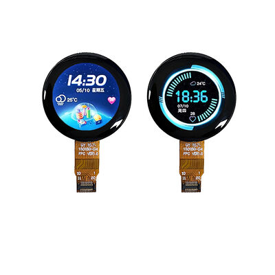 0.71 Inch 160x160 Round TFT LCD Display with GC9D01 Driver IC and RGB LED Backlight