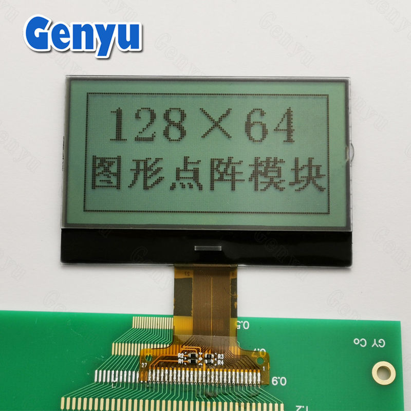 2.4 Inch LCD Screen FSTN 128x64 LCD Display Transflective 27PIN 8 Bit ...