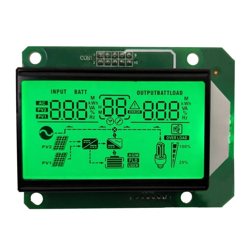Yellow Green Solar Charger LCD Display for Inverter Display Mode 1/3 ...
