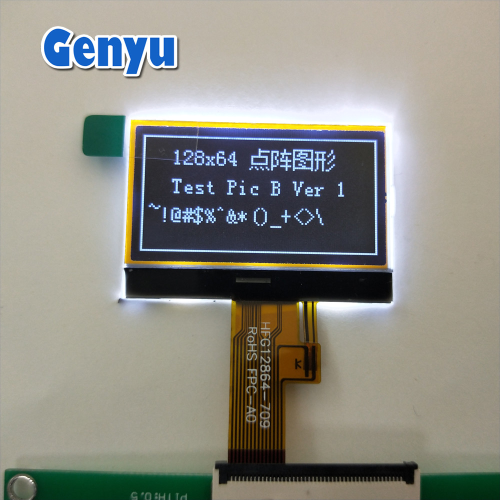 Lcd 14pin 1.46 Inch 128x64 Graphic LCD Display FSTN Negative UC1701 14PIN SPI ...