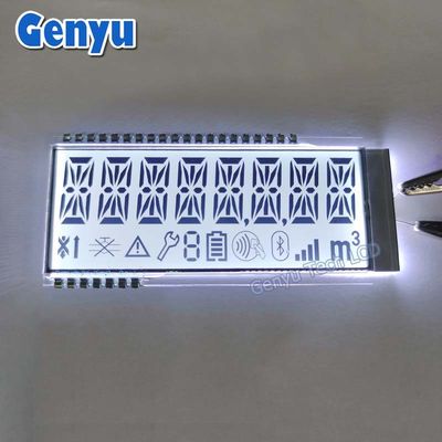Good price TN White 14 Segment LCD Display Black Digits Customized Sizes PIN Connect online