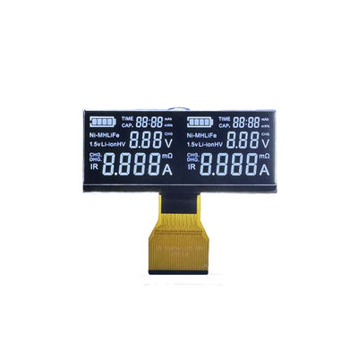 Good price VA LCD Display White Segments Black Background 5V FPC Connect online